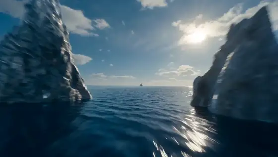 Example video by Seedance 2.0: ocean in sky — surreal