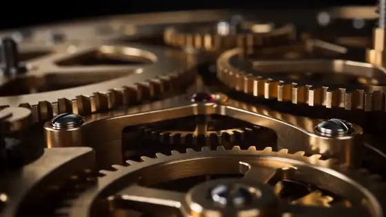 Example video by Seedance 2.0: clockwork mechanism in macro